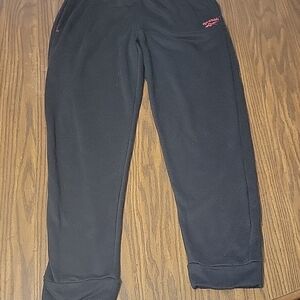 Reebok Black Joggers with Elastic Waistband and Cuffs